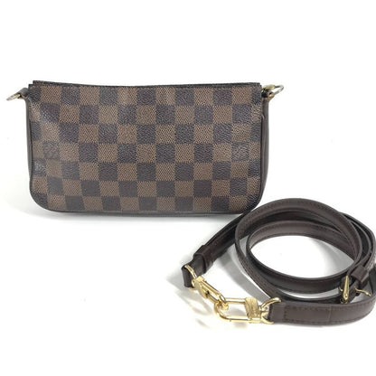 Louis Vuitton Shoulder Bag Navona N51983 Damier Canvas Ebène Brown