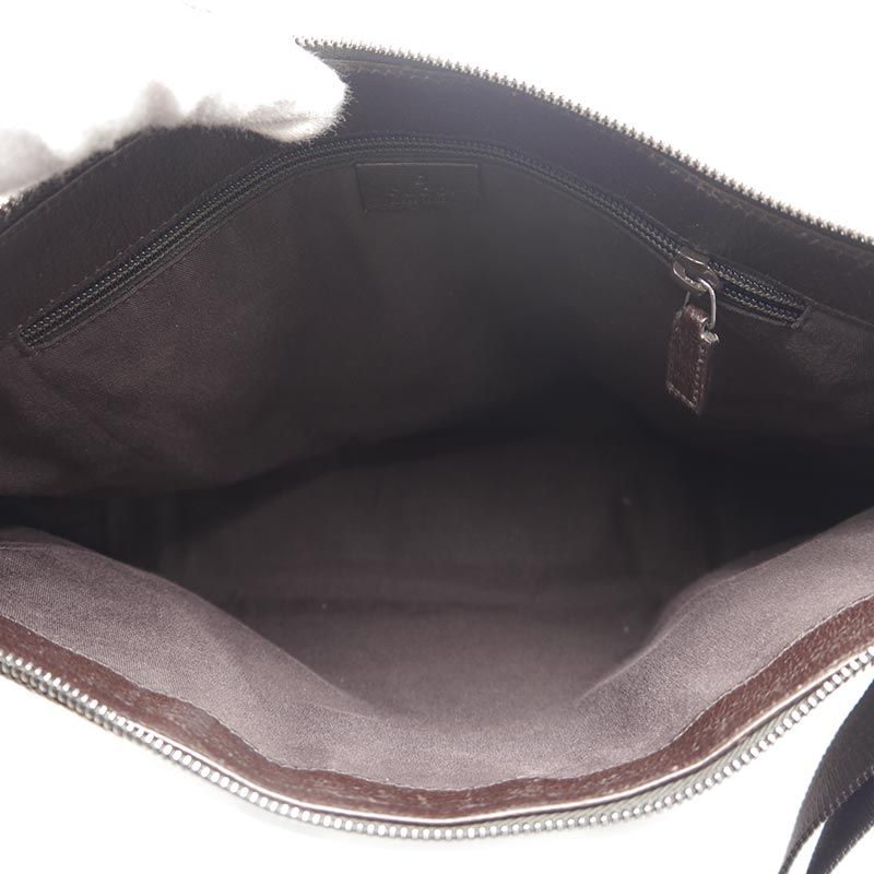 Gucci Shoulder Bag 110054 GG Canvas And Leather A4 Size