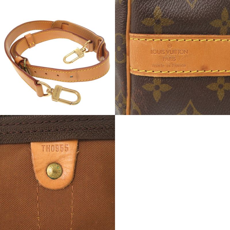 Louis Vuitton Keepall Bandoliere 55 Monogram M41414 Boston Bag LV 0400 Louis