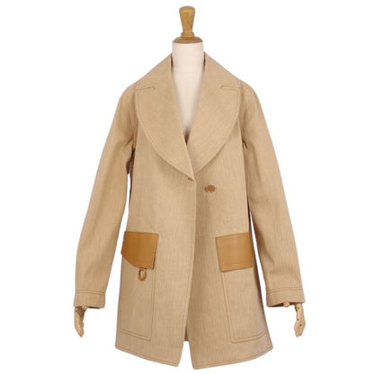 Hermes Coat 2024ss Serie Buttons Cotton Gi