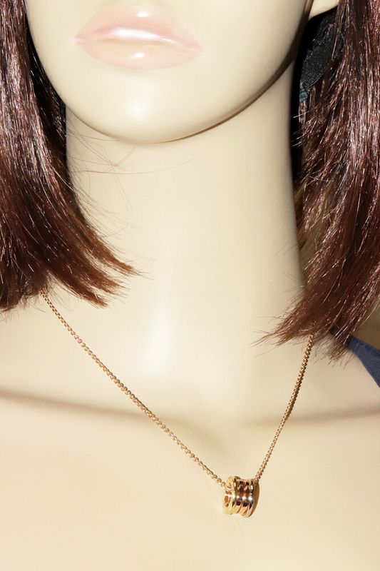 Bulgari Pendant Necklace 18K Yellow Gold 18K White Gold 18K Pink Gold Bzero1