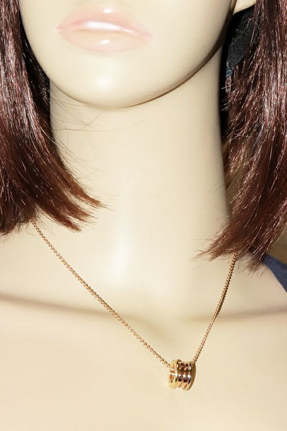 Bulgari Pendant Necklace 18K Yellow Gold 18K White Gold 18K Pink Gold Bzero1