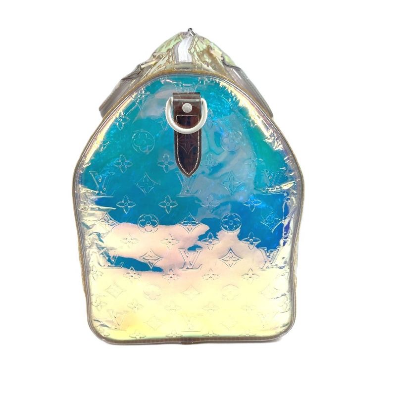 Louis Vuitton Boston Bag Keepall Bandoliere 50 M53271 Vinyl/leather Aurora Clear