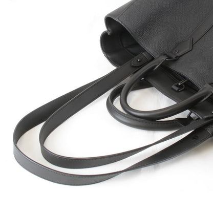 Louis Vuitton Sac Pla 24H M21865 Tote Bag Taurillon Monogram Black Luxury