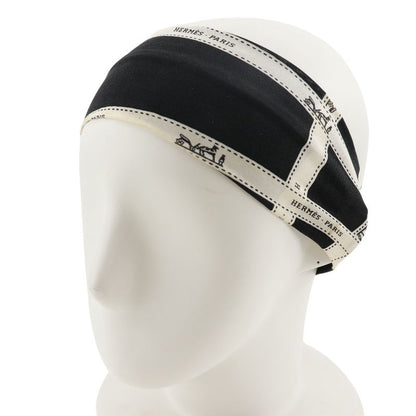 Hermes Headband Bolduc Ribbon Silk Black Women's Other Fashion Accessories