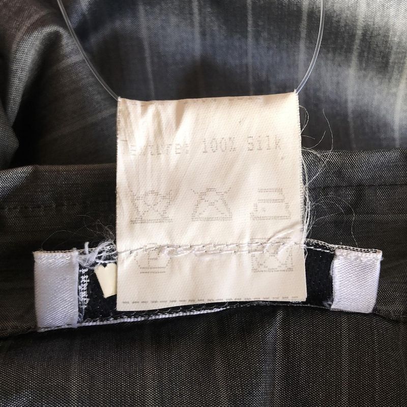 Celine Long Sleeve Shirt Blouse Size 40 M Women - Grey Silk/stripes