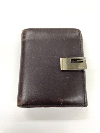 Gucci Leather Bifold Wallet 035.2778.1965 Dark Brown Made In Italy