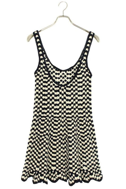 Celine Rr0a9d072 Crochet Cotton Mini Skater Dress Women's S