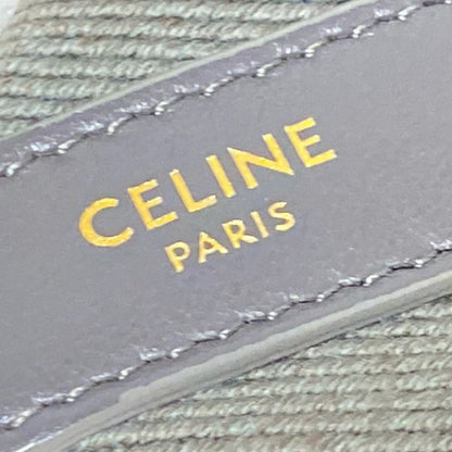Celine Shoulder Strap - Gray And Gold Leather