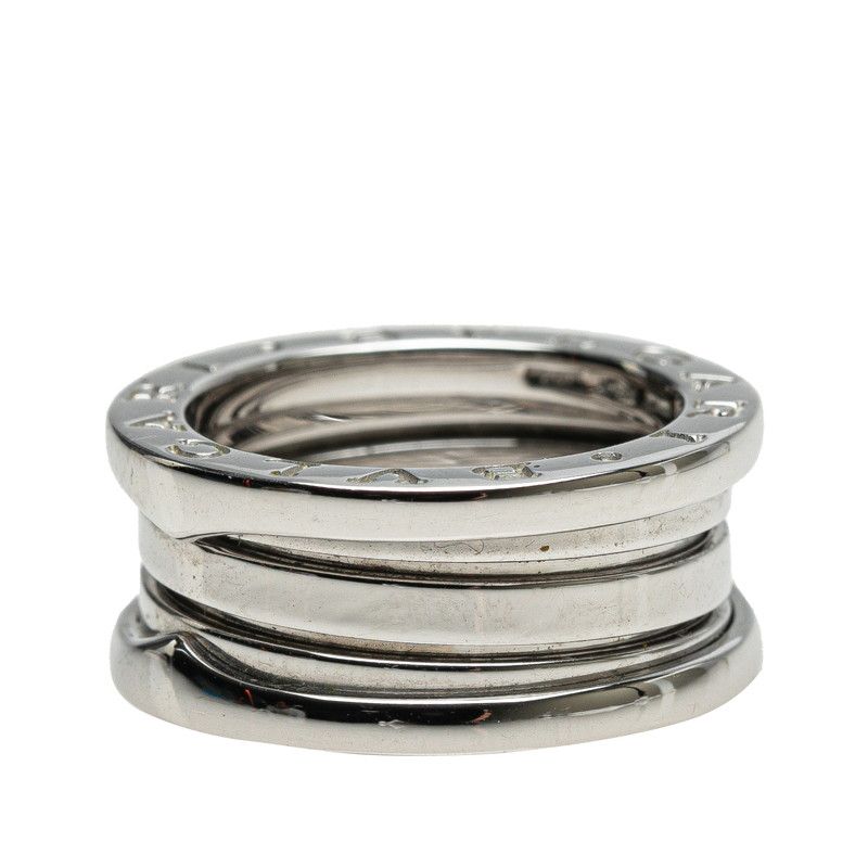 Bulgari Bee Zero One 2 Band Ring Ring #49 18K White Gold White Gold Ladies