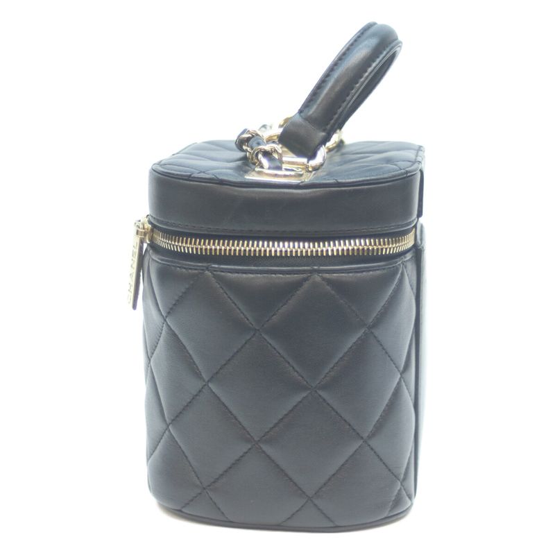 Chanel As1626 No 29 Black Ghardware Lambskin 2WAY Vanity Shoulder Bag Chain