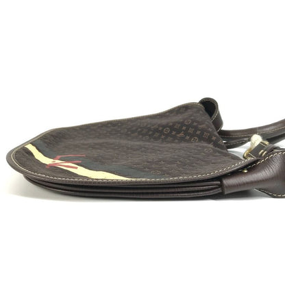 Louis Vuitton Shoulder Bag Aman M40021 Monogram Mini Lin Canvas Brown