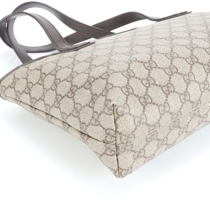 Gucci GG Supreme Leather Tote Bag Shoulder Hand Brown 181086 Women's ERE Cw47-2