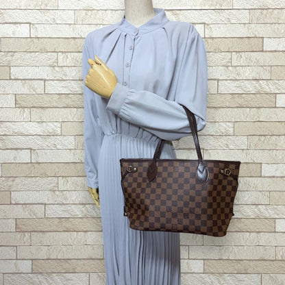 Louis Vuitton Neverfull PM Damier Tote Bag Damier Canvas N41359 Brown Ladies