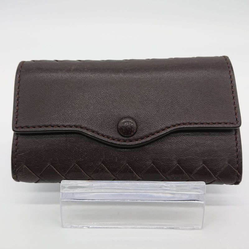 Bottega Veneta Key Case Brown 6ring With Box