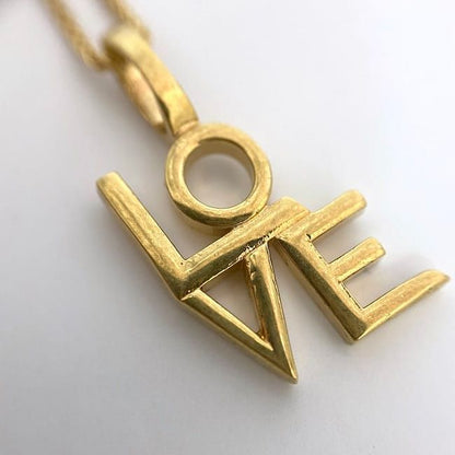 Saint Laurent LOVE Necklace Gold 669087y1500 Excellent Condition
