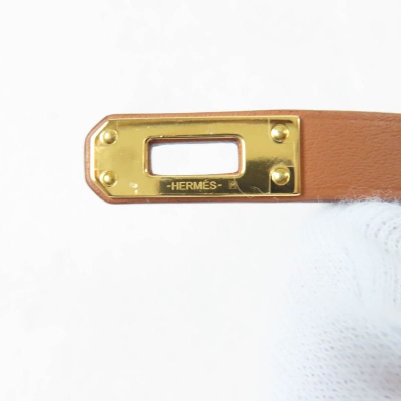 Hermes Mini Kerry Dubreuil Gold Hardware Current Bracelet Vosuift W Engraved