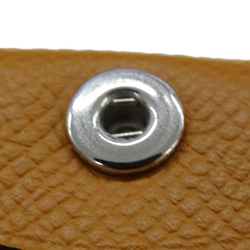 Hermes Wallet Women Men Brand Coin Case Bastia Vaux Epson Gold Silver Hardware