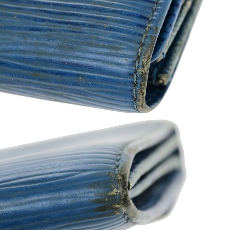 Louis Vuitton 3 Sets Of Wallets Monogram Damier Ebène Epi Leather Brown Blue