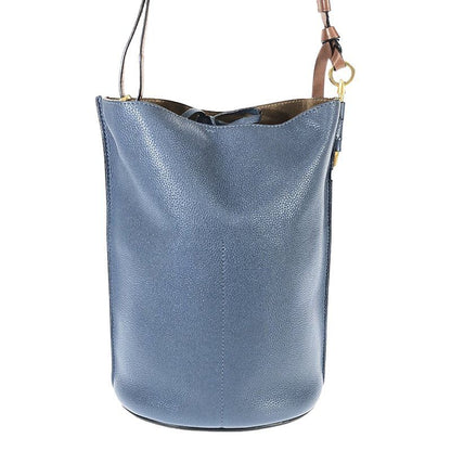 Loewe - Gate Bucket Leather Shoulder Bag - Navy - Women