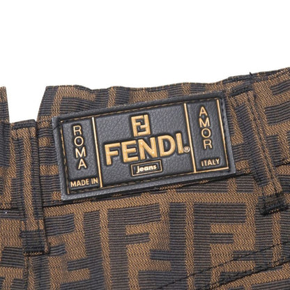 Fendi Mini Skirt Size 38 FF Double F Zucca Allover Tight Skirt 20250724 Ra5597