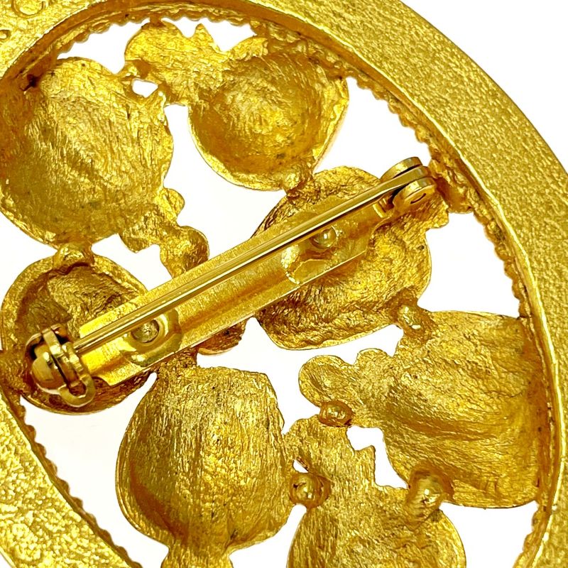 Christian Dior GP Parfums Perfume Motif Brooch Gold 350204 Brooch