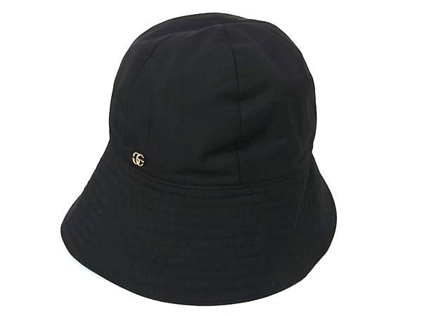 Gucci GG Marmont 100% Polyester Bucket Hat Size M Ladies Men's Black Bj9871