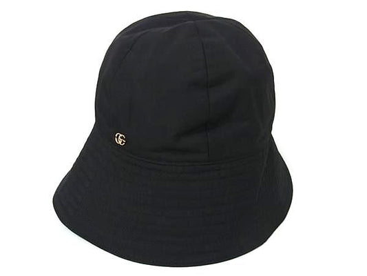 Gucci GG Marmont 100% Polyester Bucket Hat Size M Ladies Men's Black Bj9871