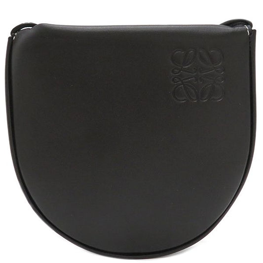 Loewe Shoulder Bag Small Heel Pouch Soft Calf Black Anagram Pouch C661t14x12