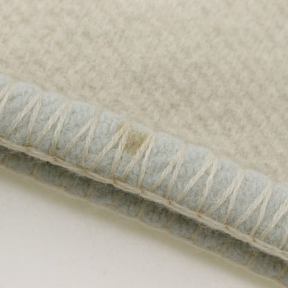 Hermes Baby Blade Avalon Blanket Swaddling Cashmere And Wool White/light Blue _