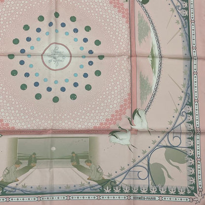 Hermes Carre 90 Once-in-a-lifetime Scarf Pink
