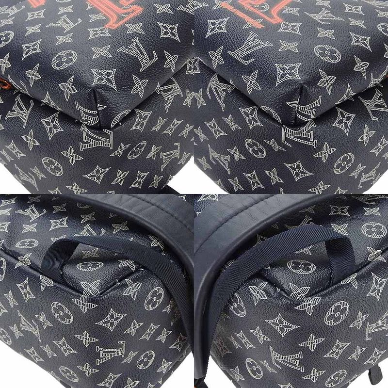 Louis Vuitton Backpack Daypack Apollo M43676 Upside Down Monogram Canvas Navy