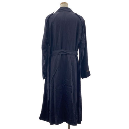 Celine - Phoebe Period Silk Blend Trench Coat - 36 - Navy - Women's