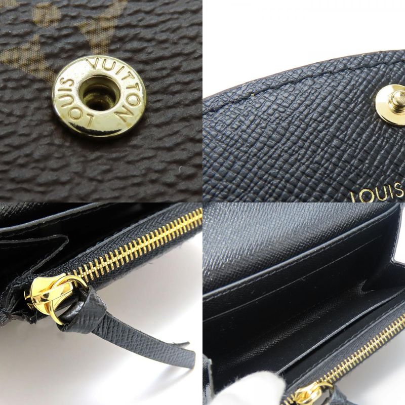 Louis Vuitton Bifold Wallet Portefeuille Rosalie M82333 Monogram Reverse Brown