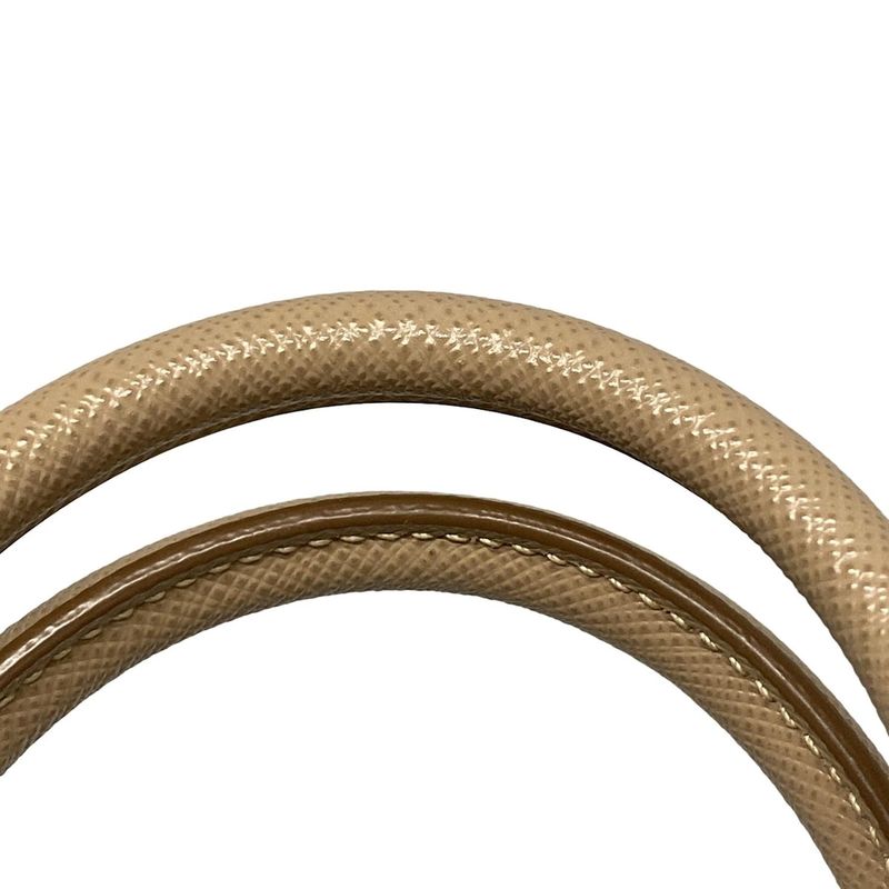 Prada Handbag Galleria Beige Mini Bag Leather