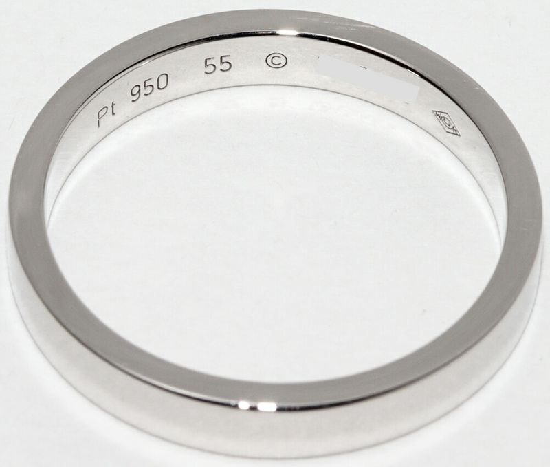 Cartier Ring Pt950 C De Cartier Ring Engraved Ring Width 3mm (012in) B40540