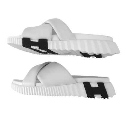 Hermes Infra Sandals White Size 36 23.0cm (9.06in) Equivalent Leather