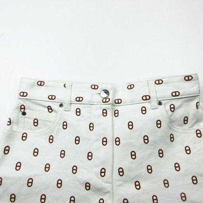 Hermes 25ss Chaine Dancre Chaine D'ancre All-Over Print Shorts Size XS Women