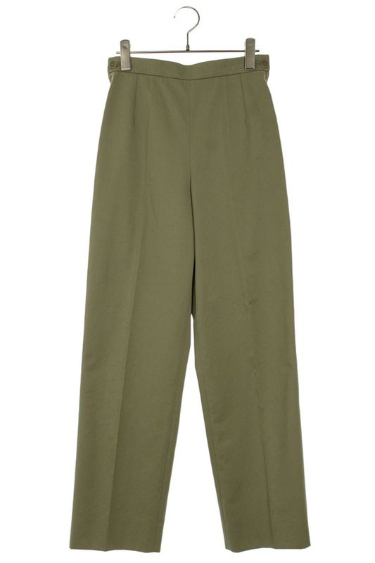 Hermes Side Zip Slacks Long Pants Women 36