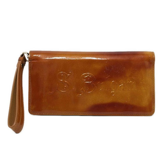 Bvlgari Sotirio Bulgari Brown Leather Clutch Bag