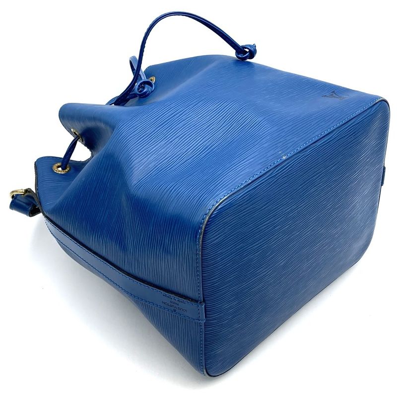 Louis Vuitton M44105 Epi Petite Noe Shoulder Bag Toledo Blue Leather Women Men