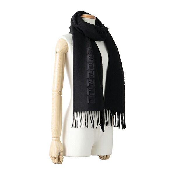 Fendi Scarf/stole FF Logo Nero