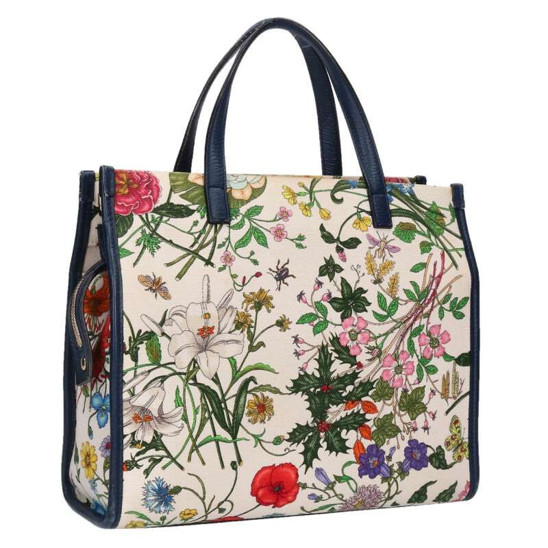 Gucci 550141 2-way Handbag With Flower Design Women