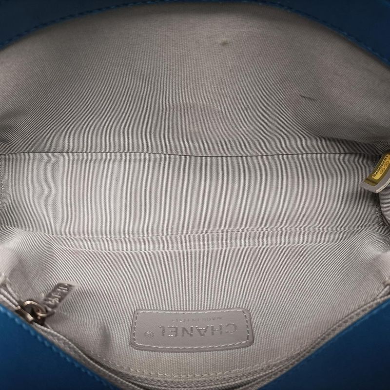 Chanel Boy Chanel Blue Pearl Fishskin And Leather A6713816706579