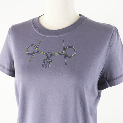 Hermes 24AW 4h4643da Cartouche Mole Gris Nuage Short-sleeved T-shirt 36 Made