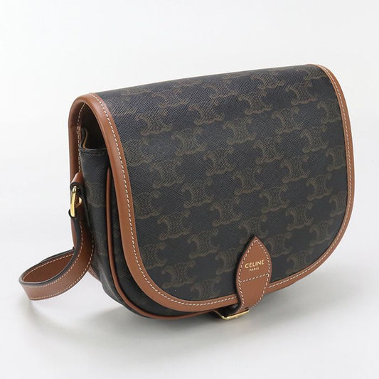Celine Medium Folco Bag Triomphe Canvas 19150 2BZJ 04LU Crossbody Shoulder Bag