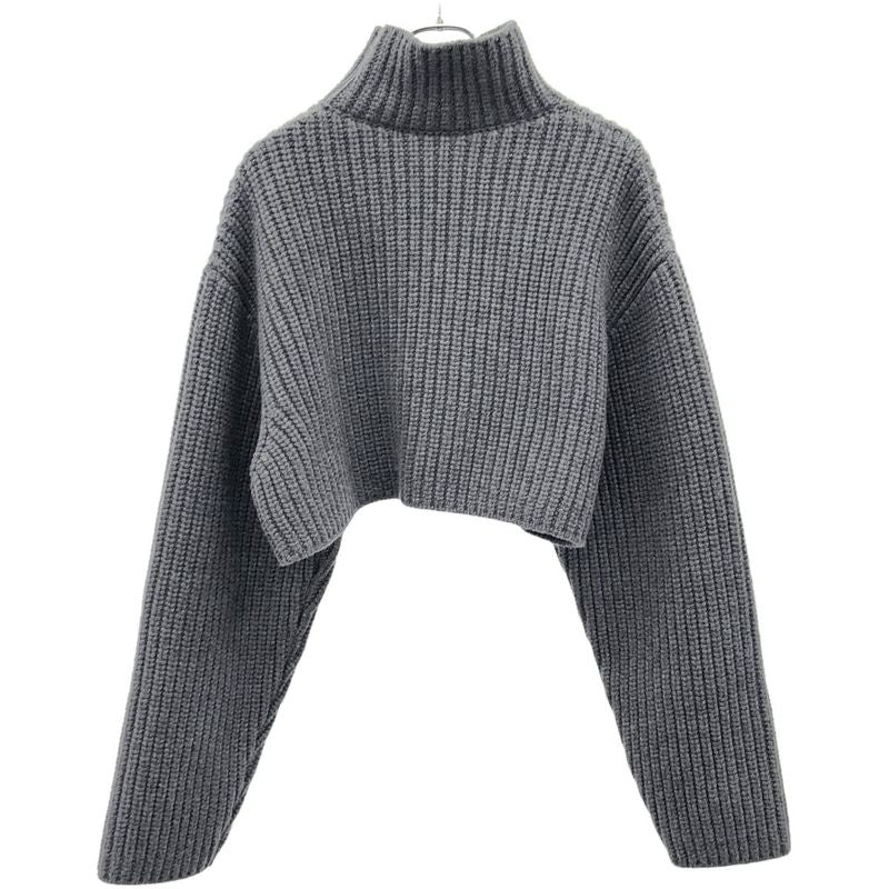 Balenciaga 23aw Cropped Sweater Low Gauge Cropped Wool Knit Sweater 771046