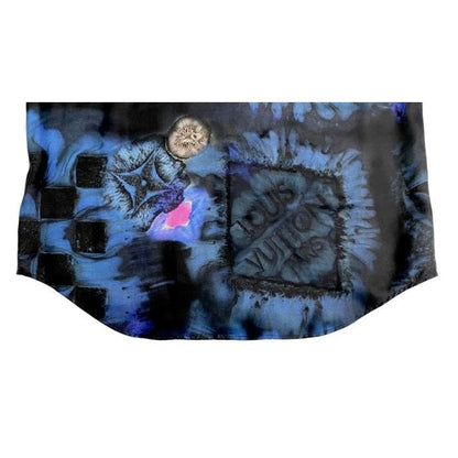 Louis Vuitton LV Soruc All Over Silk Long Sleeve Shirt Rm212m Hls17w Black and