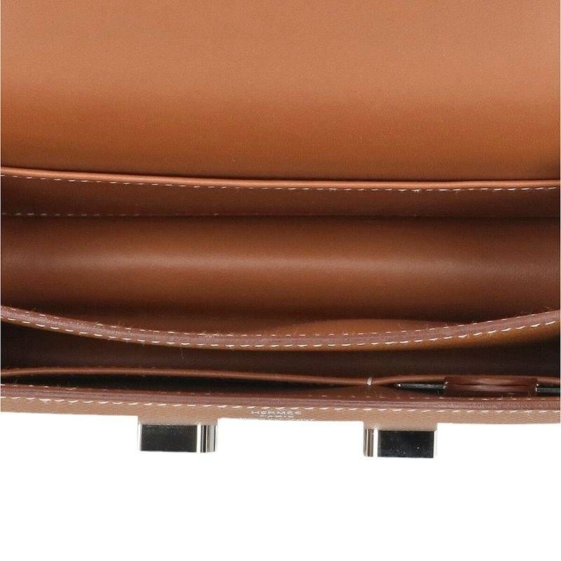 Hermes Constance 3 Mini W Engraved Svhardware Epson Leather Shoulder Bag Men's