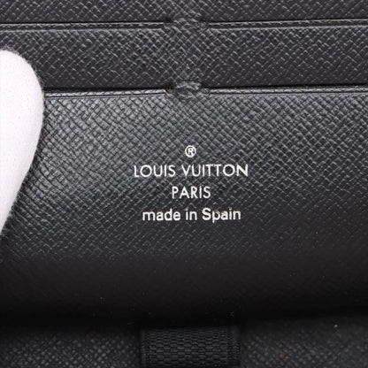 Louis Vuitton Damier Graphite Zippy Organizer N63077 Leather Long Wallet Round